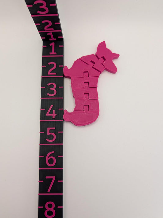 Articulated Corgi Fidget Toy - 3D Printed Hot Pink Low Poly Dog - Corgi Lover Gift