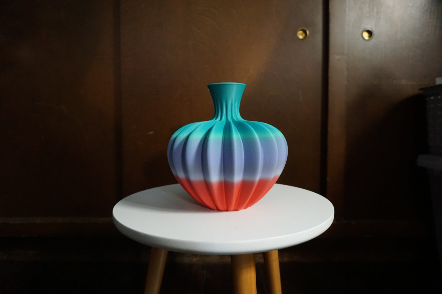 Ribbed Vase
