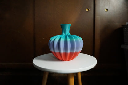 Ribbed Vase