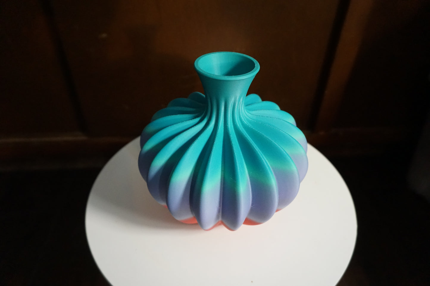 Ribbed Vase