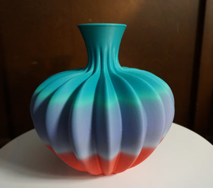 Ribbed Vase