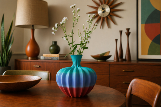 Ribbed Vase