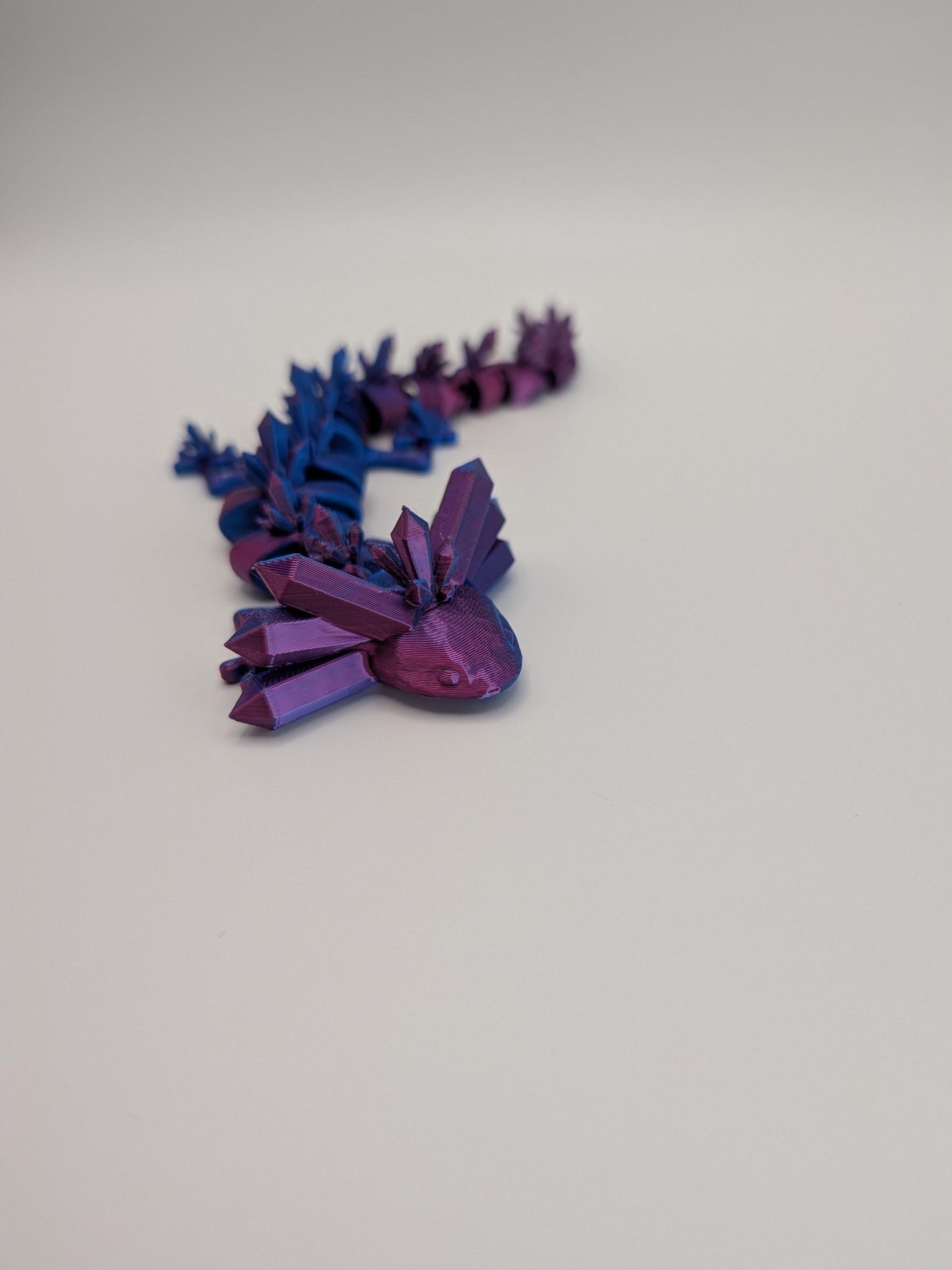 Articulated Axolotl Fidget Toy - 3D Printed Pink Salamander - Axolotl Lover Gift